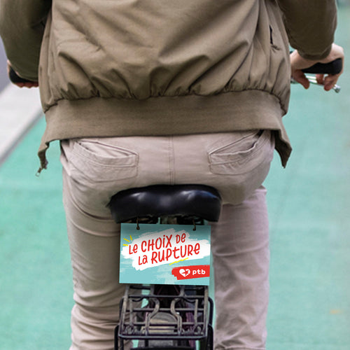 Plaque pour vélo #LeChoixDeLaRupture