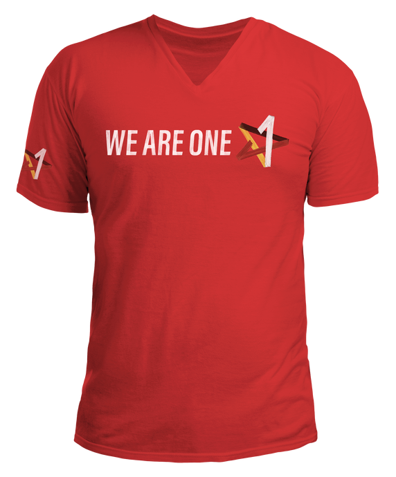 T-shirt We Are One (rood)