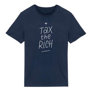 T-shirt Tax the Rich - bleu