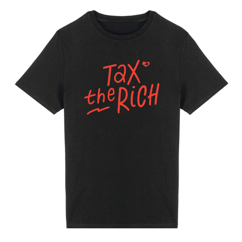 T-shirt Tax the Rich - noir